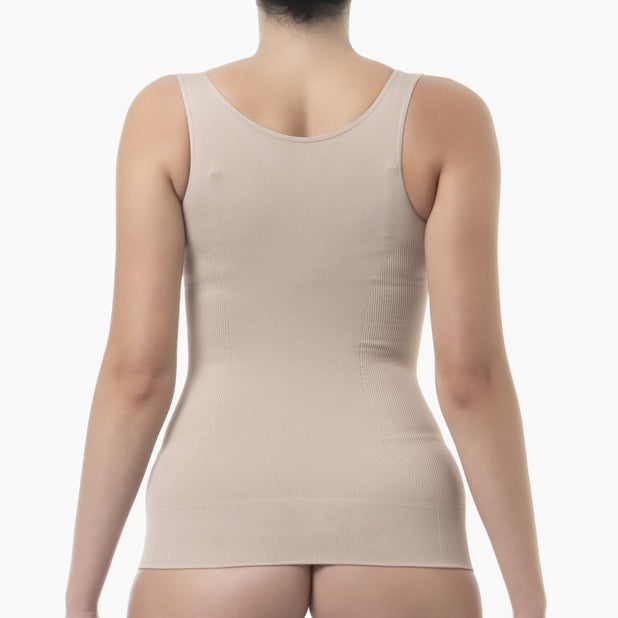 Open bust shapewear tank top with flat tummy effect - DestGlow