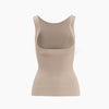 Open bust shapewear tank top with flat tummy effect