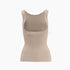 Open bust shapewear tank top with flat tummy effect - shirts & tops