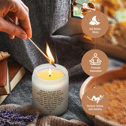 Scented Candles Gift for Mom Grandma Aunt Relaxing Present Thoughtful Gift