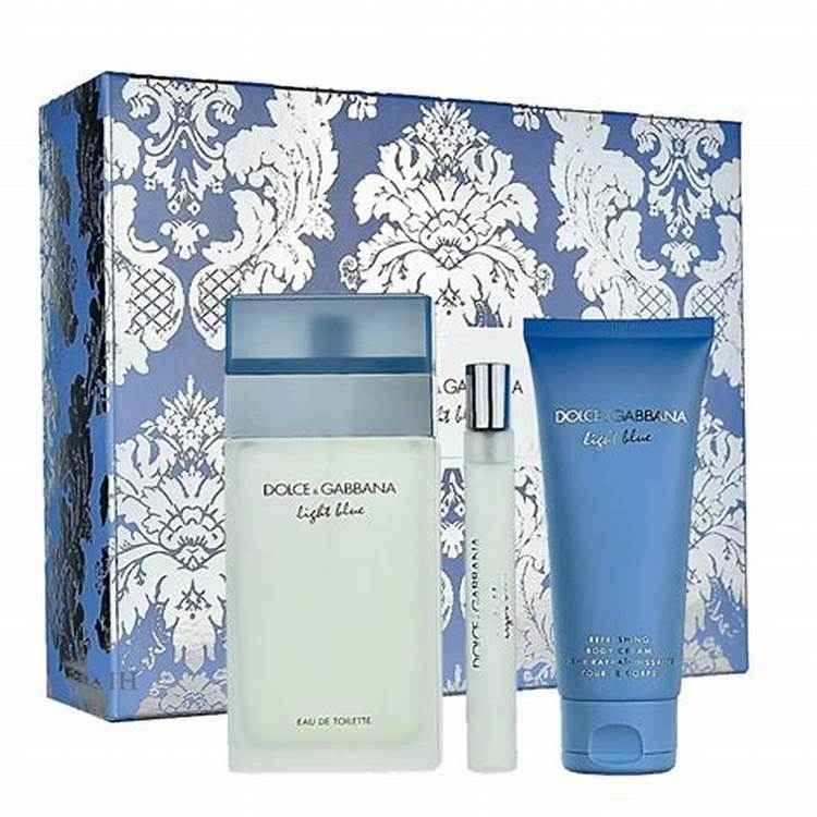 Dolce &amp; Gabbana Light Blue 3-Piece Gift Set For Women