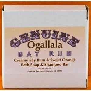 Ogallala Bay Rum &amp; Sweet Orange Creamy Soap &amp; Shampoo Bar 4.5 Oz