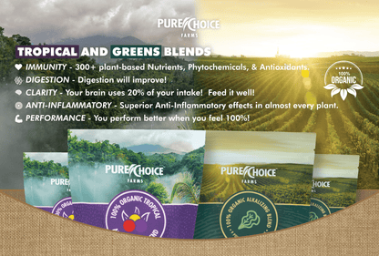 Organic Tropics &amp; Raw Greens Micronutrient Powders by Pure Choice Farms
