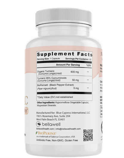 Organic Turmeric - Overall Vitality by Bellawell