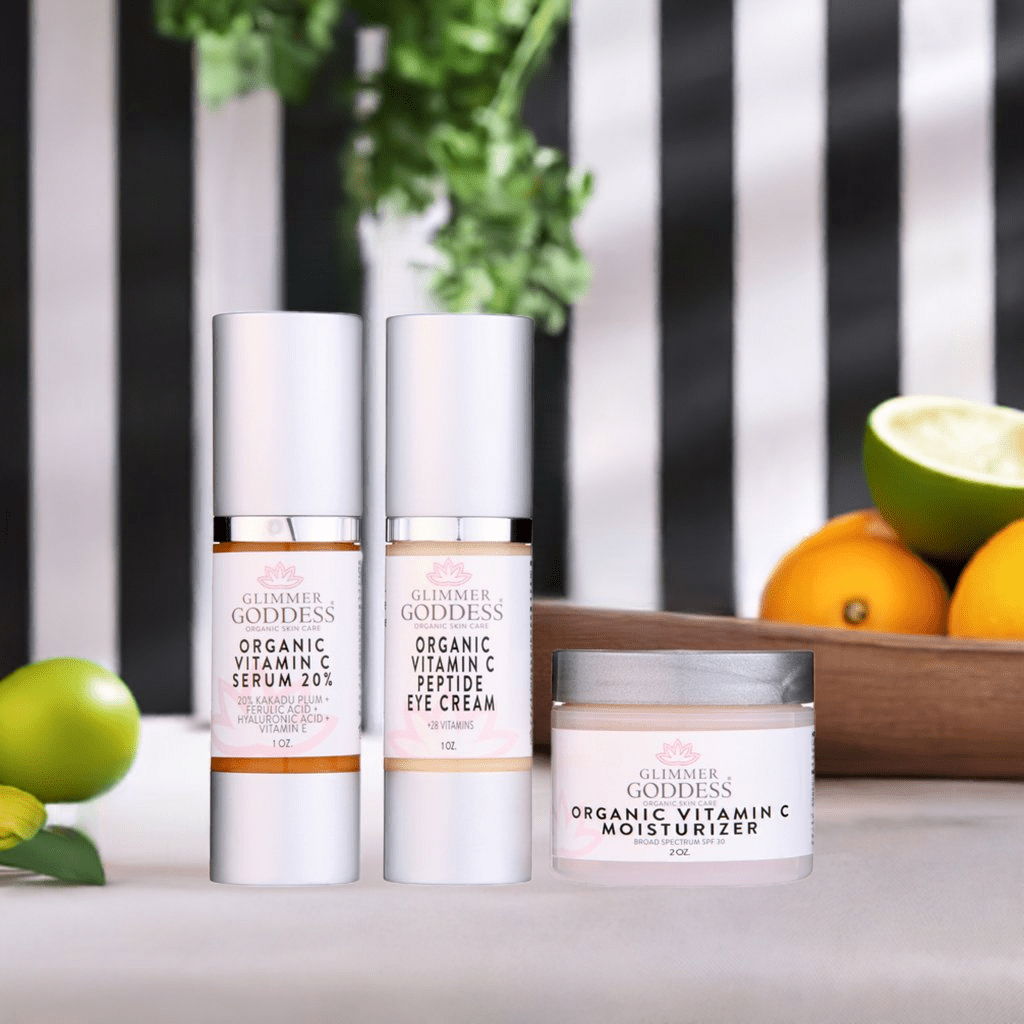 Organic Vitamin C Skincare Kit - 3 Step Anti-Aging Solution - DestGlow