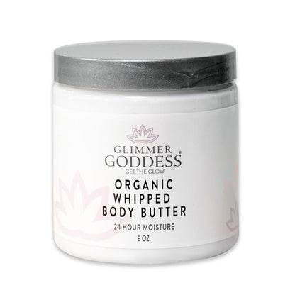 Organic Whipped Body Butter - Lemon Verbena Moisturizer for Dry Skin