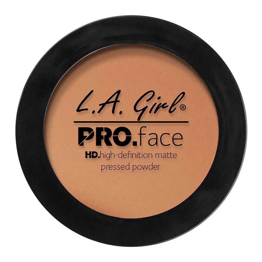 L.A. Girl Pro Face HD Matte Pressed Powder, Warm Caramel  DestGlow