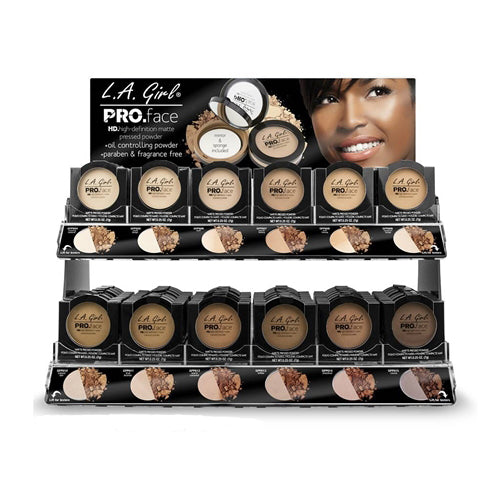 L.A. Girl Pro Face HD Matte Pressed Powder, Toffee  DestGlow