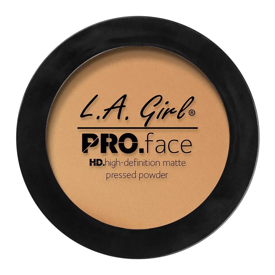 L.A. Girl Pro Face HD Matte Pressed Powder, True Bronze  DestGlow