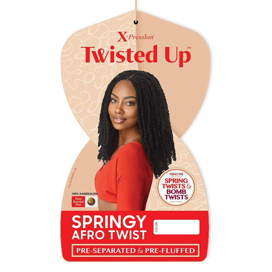 Outre X-Pression Twisted Up 3X Springy Afro Twist Crochet Braid, 16 in, 2T1B/27  DestGlow