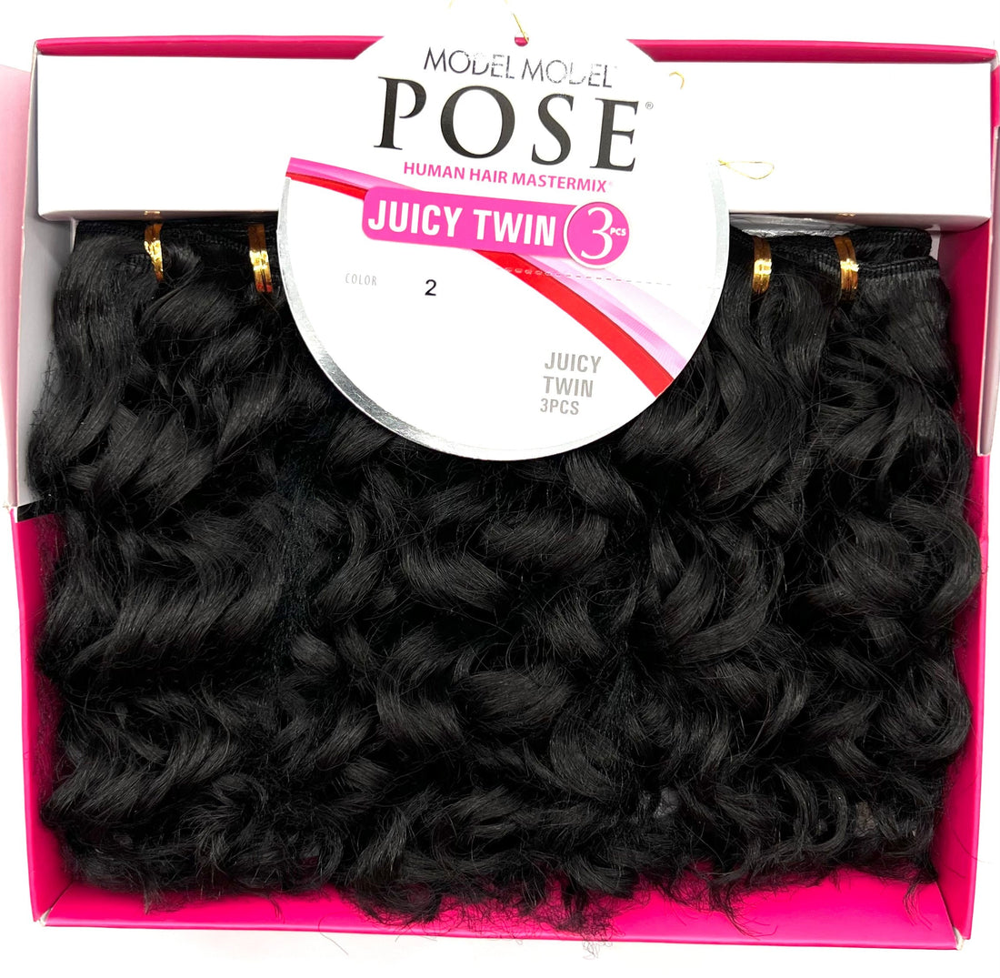 Model Model Pose Juicy Twin Human Hair Blend, 3 pc, 2  DestGlow