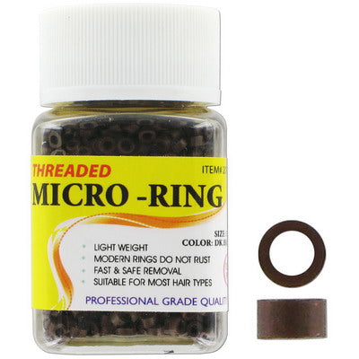 C&amp;L Allure Micro Rings 3.5 mm, Burgundy, 1000 Pcs