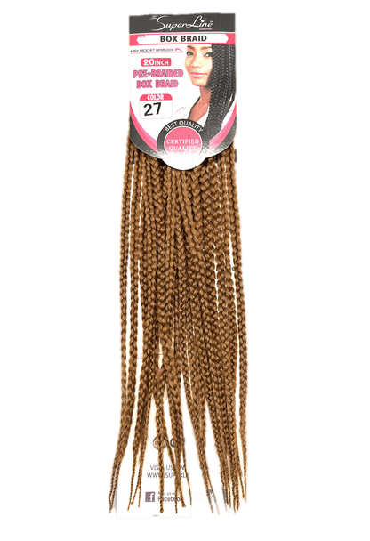 Super Line Pre-Braided Box Braid 20 in, Color 30