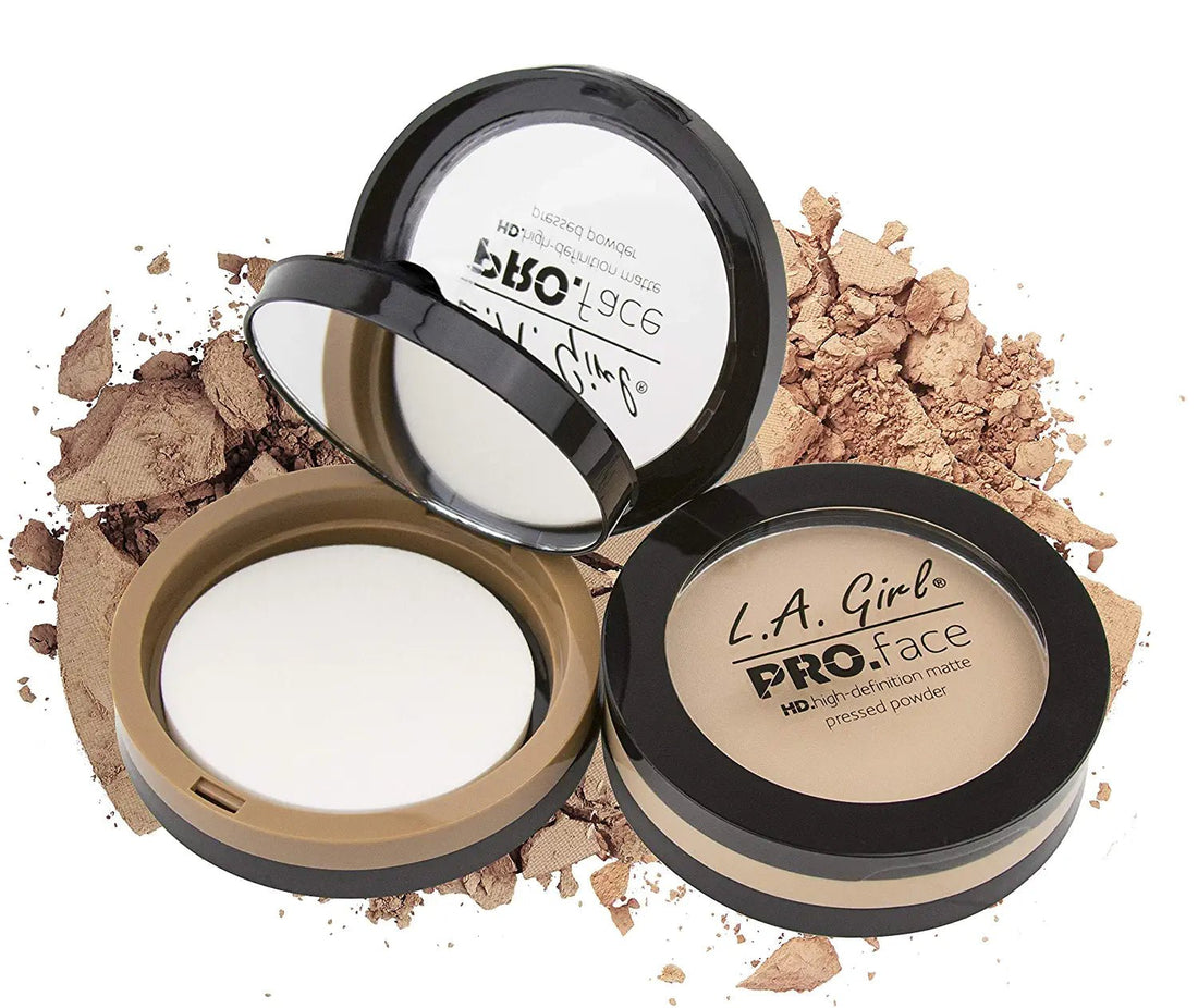 L.A. Girl Pro Face HD Matte Pressed Powder, Warm Honey  DestGlow