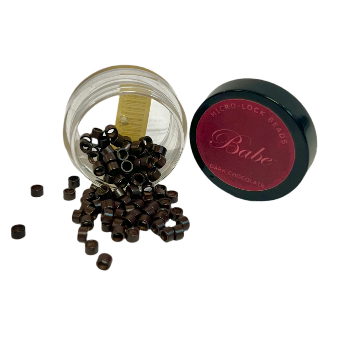 Babe Micro-Lock Beads 3.5 mm, Dark Chocolate, 100 Pcs  DestGlow