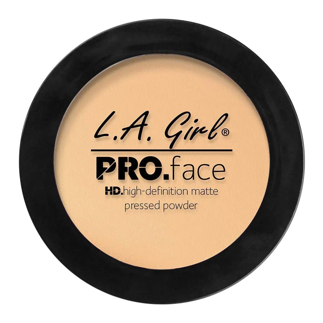 L.A. Girl Pro Face HD Matte Pressed Powder, Medium Beige  DestGlow