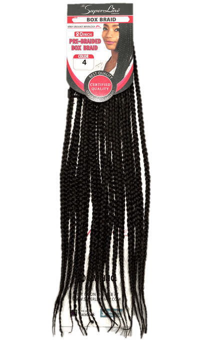 Super Line Pre-Braided Box Braid 20 in, Color 4