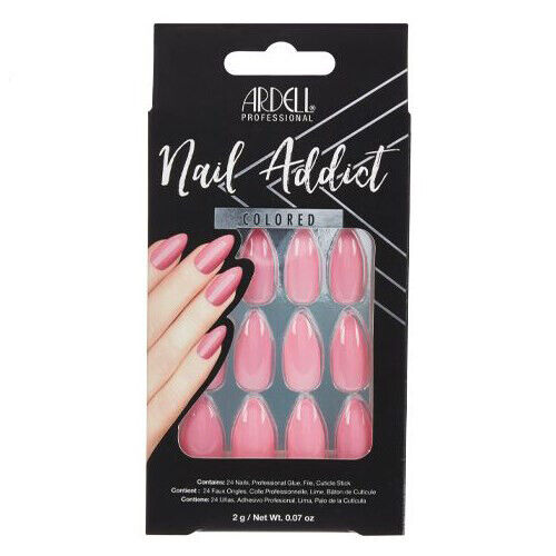 Ardell Nail Addict Premium Artificial Nail Set, Luscious Pink  DestGlow