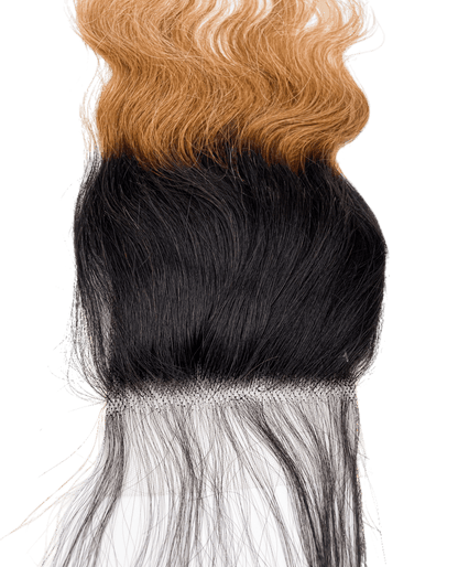 Rio Body Wave Closure 4x4 Gold, 14 in