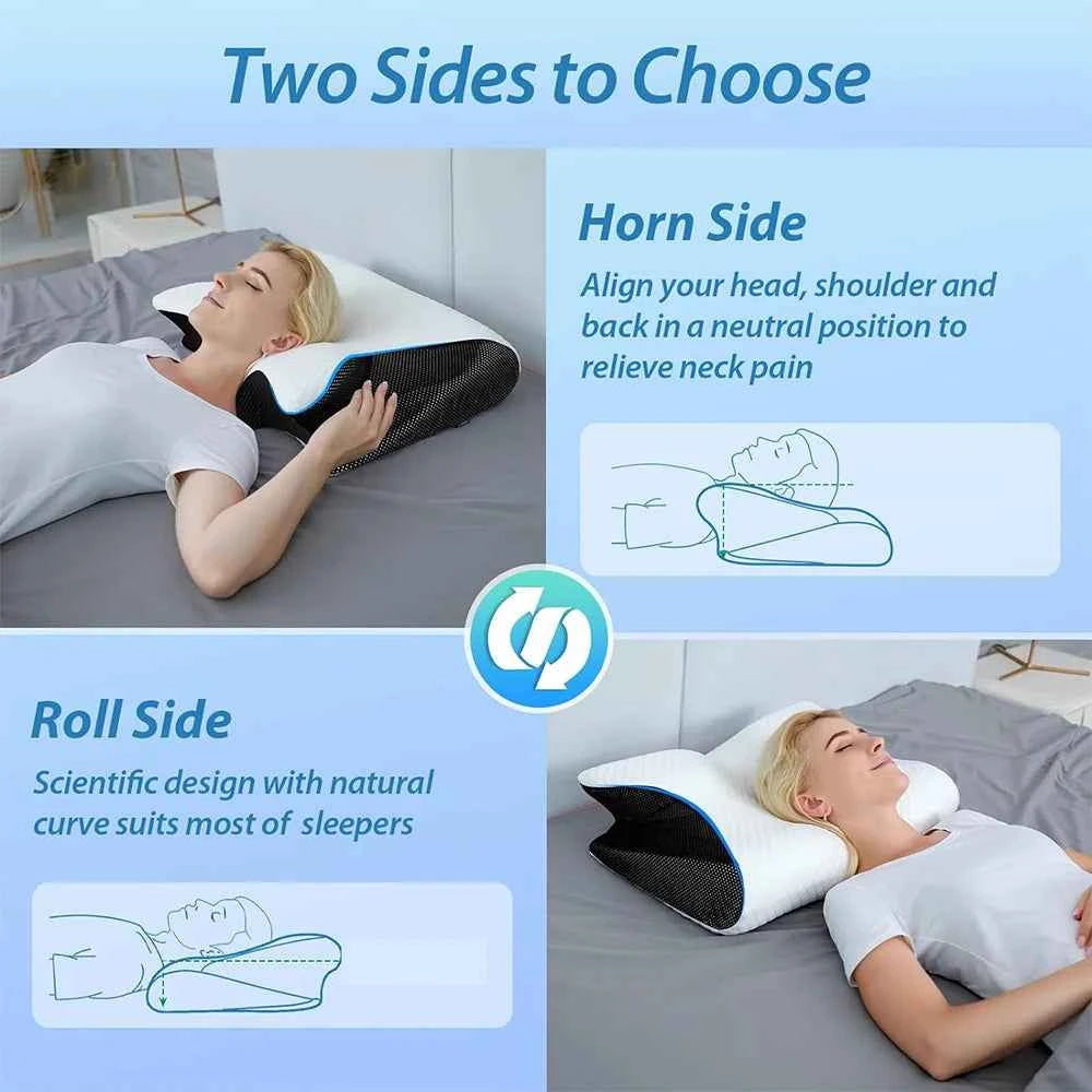 Orthopedic Cervical Memory Foam Pillow for Neck Support