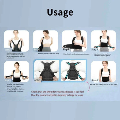PosturePro™ Back Support Brace – Ergonomic Spine &amp; Shoulder Alignment Corrector