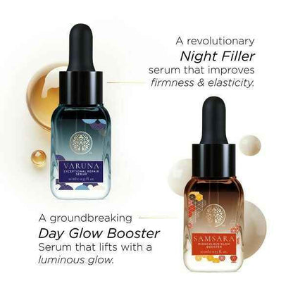Forest Essentials High-Performance Day &amp; Night Face Serums Duo