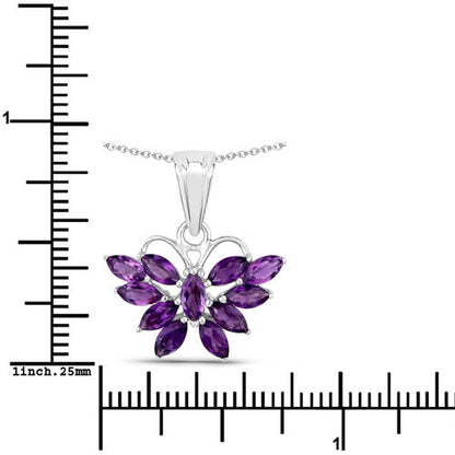 1.65 Carat Genuine Amethyst .925 Sterling Silver Pendant by Bids.com
