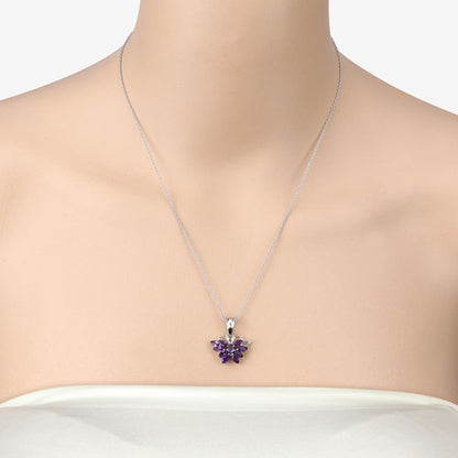 1.65 Carat Genuine Amethyst .925 Sterling Silver Pendant by Bids.com