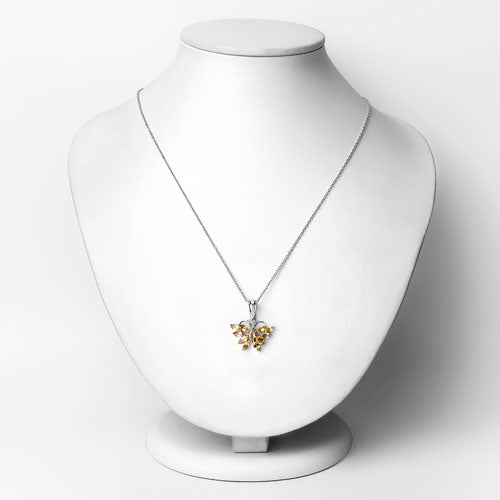 1.32 Carat Genuine Citrine .925 Sterling Silver Pendant by Bids.com