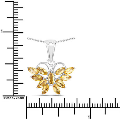 1.32 Carat Genuine Citrine .925 Sterling Silver Pendant by Bids.com