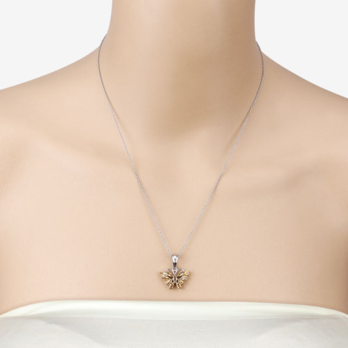 1.32 Carat Genuine Citrine .925 Sterling Silver Pendant by Bids.com