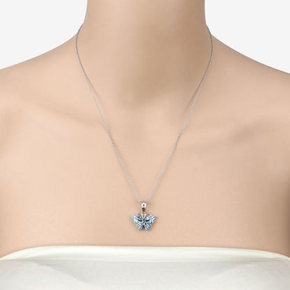 1.76 Carat Genuine Swiss Blue Topaz .925 Sterling Silver Pendant by Bids.com