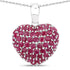8.58 Carat Genuine Ruby .925 Sterling Silver Pendant by Bids.com