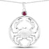 0.33 Carat Genuine Ruby .925 Sterling Silver Pendant by Bids.com