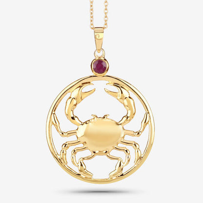 0.33 Carat Genuine Ruby .925 Sterling Silver Pendant  DestGlow
