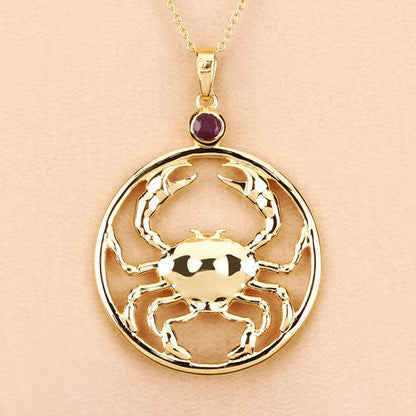 0.33 Carat Genuine Ruby .925 Sterling Silver Pendant  DestGlow