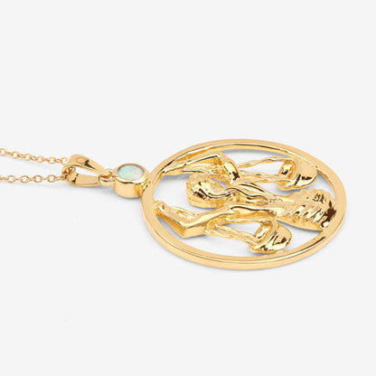 0.15 Carat Genuine Ethiopian Opal .925 Sterling Silver Pendant by Bids.com