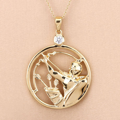0.33 Carat Genuine White Zircon .925 Sterling Silver Pendant by Bids.com
