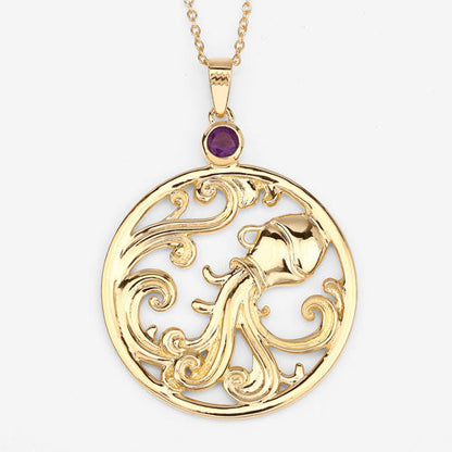 0.24 Carat Genuine Amethyst .925 Sterling Silver Pendant by Bids.com