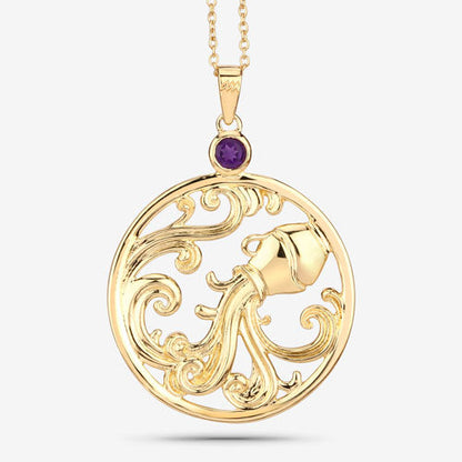 0.24 Carat Genuine Amethyst .925 Sterling Silver Pendant by Bids.com