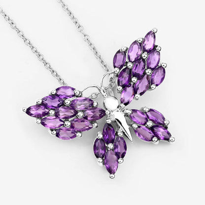 3.90 Carat Genuine Amethyst .925 Sterling Silver Pendant by Bids.com