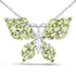 3.90 Carat Genuine Peridot .925 Sterling Silver Pendant  DestGlow