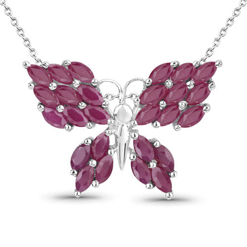 3.12 Carat Genuine Ruby .925 Sterling Silver Pendant by Bids.com