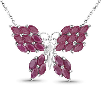 3.12 Carat Genuine Ruby .925 Sterling Silver Pendant by Bids.com