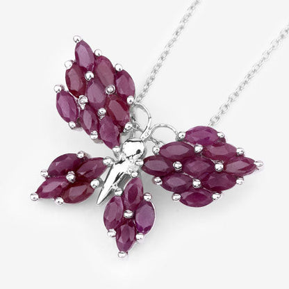 3.12 Carat Genuine Ruby .925 Sterling Silver Pendant by Bids.com