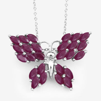 3.12 Carat Genuine Ruby .925 Sterling Silver Pendant by Bids.com
