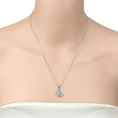 0.78 Carat Genuine Blue Topaz .925 Sterling Silver Pendant by Bids.com