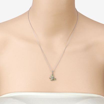 0.64 Carat Genuine Peridot .925 Sterling Silver Pendant by Bids.com