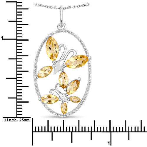 2.30 Carat Genuine Citrine .925 Sterling Silver Pendant by Bids.com