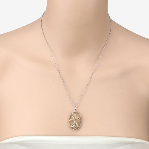 2.30 Carat Genuine Citrine .925 Sterling Silver Pendant by Bids.com